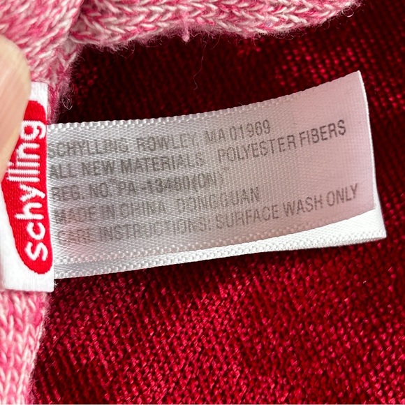 Schylling Red/Pink Sock Monkey 7 inches Stuffed Animal Set of 2 - Picture 11 of 12